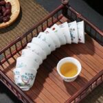 Set of Wine/Tea Cups with Flowers of the 12 Lunar Months (The Palace Museum, Beijing Version) - Image 2