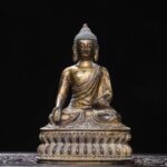 Ming-Style Gilt Copper Amitabha Buddha