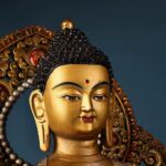 Large-Size Copper Amitayus Buddha Statue, Xizang-Nepal Style