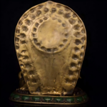 Exquisitely Crafted Aged Copper Polychrome Manjushri Bodhisattva in Childlike Form - Image 4