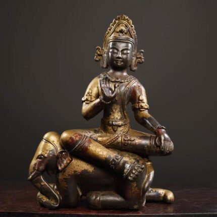 Vintage-Style Samantabhadra Bodhisattva Statue