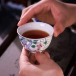 National Treasure Cup Set of Wufu (Five Blessings) – Imperial Kiln Reproduction - Image 7