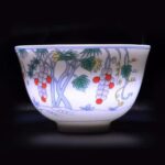 National Treasure Cup Set of Wufu (Five Blessings) – Imperial Kiln Reproduction - Image 2