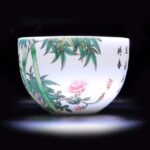National Treasure Cup Set of Wufu (Five Blessings) – Imperial Kiln Reproduction - Image 4