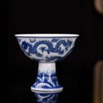 Suite of Cups Embodying Ming Chenghua‑Era Blue‑and‑White and Doucai Porcelain Aesthetics (National Treasure Legendary Cup Ensemble) - Image 5