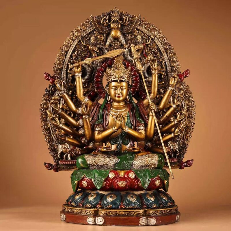 Eighteen-Armed Form with Ritual Implements