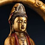 Pure Bronze Leisure-Style Kuan-yin/Avalokiteshvara Ornament