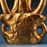 Hand Mineral-Painted Ripple Base Ruyi Kuan-yin (Avalokiteshvara / Avalokitesvara) Ornament