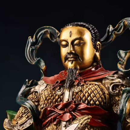 Close-up of the face of Emperor Zhenwu (Xuanwu)