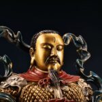 God Zhenwu icon with a solemn countenance and an open third eye on his forehead