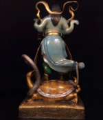 Museum-Grade Bronze Mineral Polychrome Standing Zhenwu Statue on Turtle-Snake - Image 4