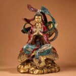 Gilt bronze seated statue of Empress of the Nine Heavens, Ming Dynasty Style