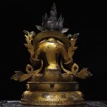 The back of Green Tara sculpture