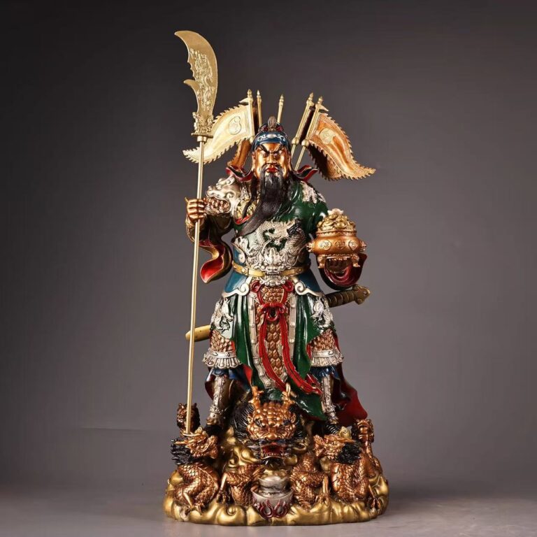 Five Dragons Five Banners Lord Guan Statue
