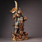 Original Design Polychrome Bronze statue of Lord Guan
