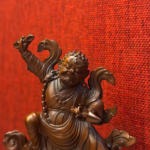 Guru Rinpoche, Nyingma School Yidam Statue with Tiger Mount