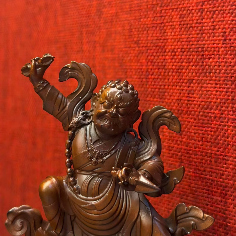 Guru Rinpoche, Nyingma School Yidam Statue with Tiger Mount