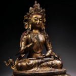 Serene Face with Chinese Buddhist Aesthetic