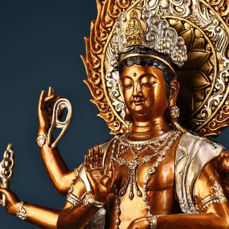 Han-Style / Chinese Buddhist Style Kwan-yin bronze statue