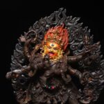 Six-armed Mahakala in wrathful form