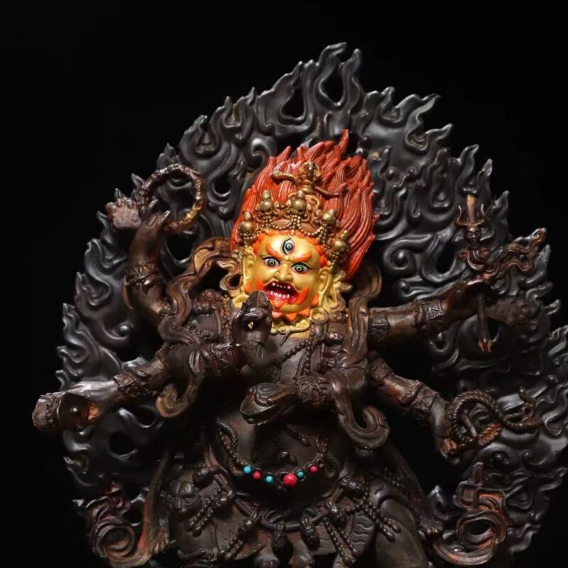 Six-armed Mahakala in wrathful form