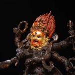 Bronze Six-Armed Mahakala (Wrathful Emanation of Eleven-Faced Avalokiteshvara), Obstacle-Removing Home Devotional Statue
