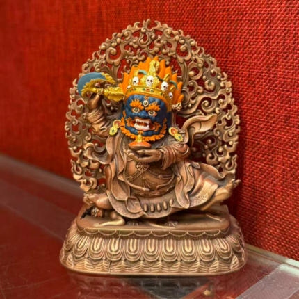 Small size Mahakala bronze statue