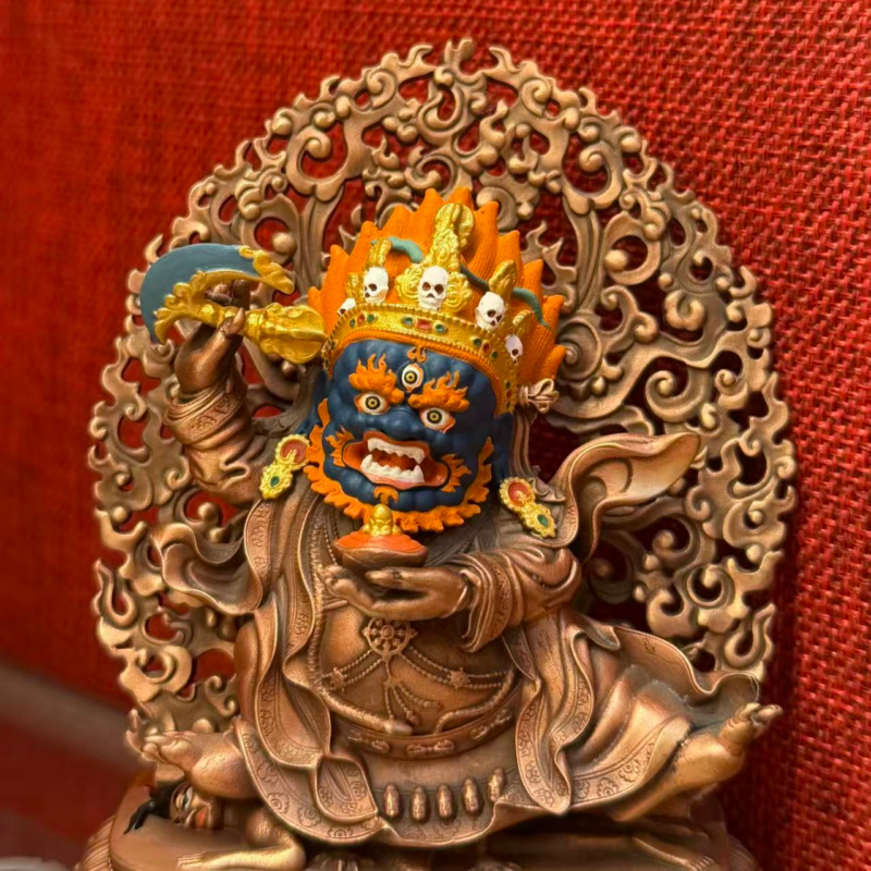 Mini-sized Mahakala Statue