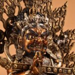 Tibetan Wrathful Deity Mahakala, also known as Two-Armed Great Black Protector