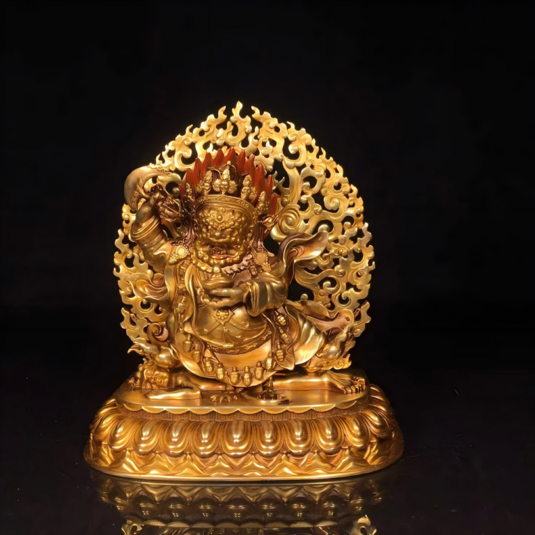 Two-Armed Mahakala Gilded Bronze Statue