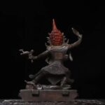 Tibetan-style antique gild copper Vajrapani Bodhisattva statue