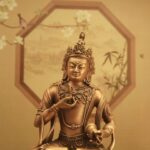 Lost wax casting Vajrasattva Zanabazar style bronze statue Himalayan art collectible decor