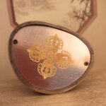 Sacred cross vajra maked and sealed on the bottom of the sculpture