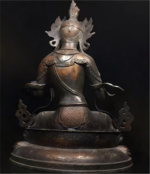 Oversized Aged Gilt Bronze White Tara Statue, Tibetan-Nepalese Craft - Image 4