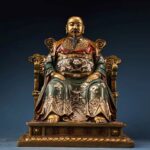 Bronze Zhenwu statue inscribed 'Xuan Tian Shang Di' and 'Wudang Mount' marks