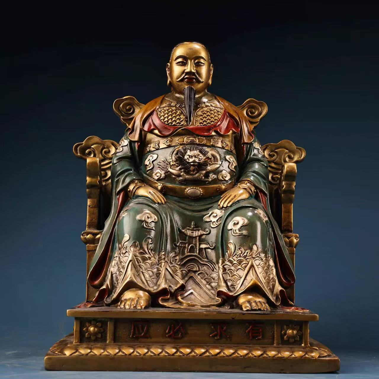 Zhenwu01 Bronze Zhenwu statue inscribed 'Xuan Tian Shang Di' and 'Wudang Mount' marks