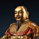 Emperor Zhenwu's facial features are rendered with benevolent solemnity and sublime sanctity
