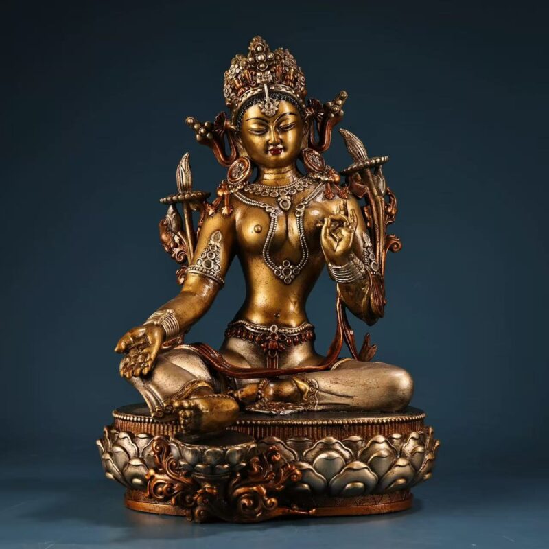 Green Tara in Lalitasana Posture