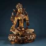 Bronze Statue with Silver-Gilded Details