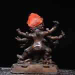 Bronze Six-Armed Mahakala Altar Statue