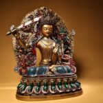 Finished with ancient traditional fire gilding, it radiates soft golden glow imbued with timeless charm.