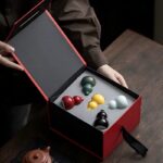 5-Piece Multicolored Ceramic Calabash Gift Set | Feng Shui Ornaments & Incense Holders - Image 2