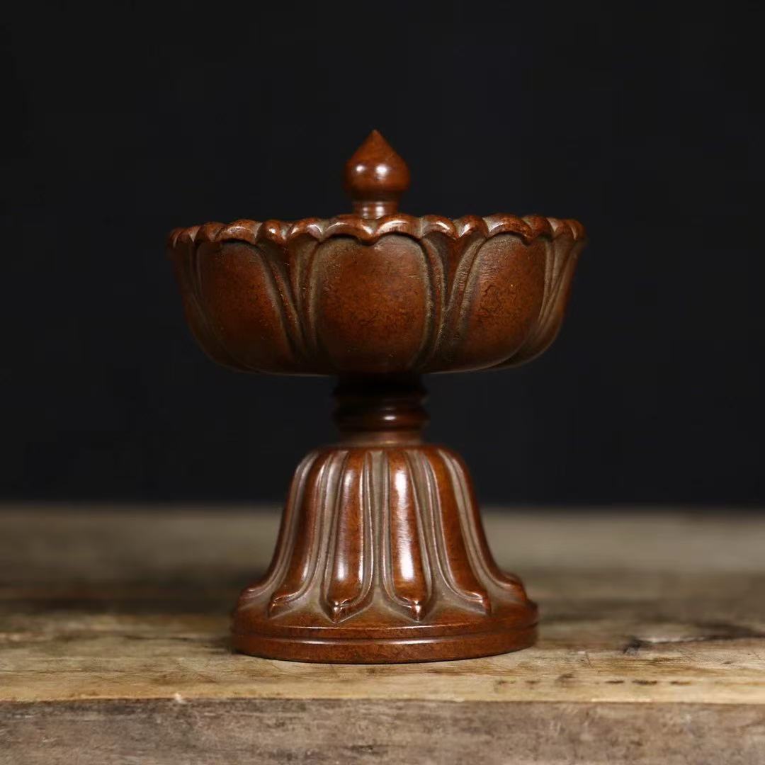 Lotus-Censer-1 Archaistic Bronze Lotus Pagoda Form Censer - Image 1