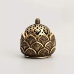 Archaistic Bronze Miniature Lotus Form Censer - Image 2