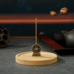 Two Antique-Style Mini Bronze Incense Holders: Coin-Shaped & Auspicious Cloud-Shaped Ruyi-Scroll Models
