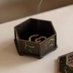 Antique-Style Hexagonal Incense Burner with Ruyi Motif & Square Incense Burner with Bamboo Forest Motif - Image 2