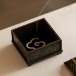 Antique-Style Hexagonal Incense Burner with Ruyi Motif & Square Incense Burner with Bamboo Forest Motif - Image 3